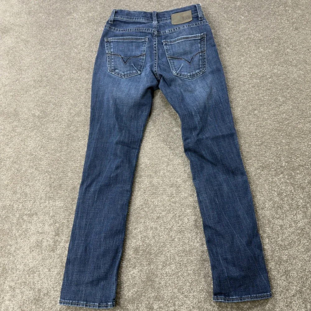 BKE‎ Alec Straight Leg Jeans Mens 27S Blue Medium Wash Stretch Denim ABP5084